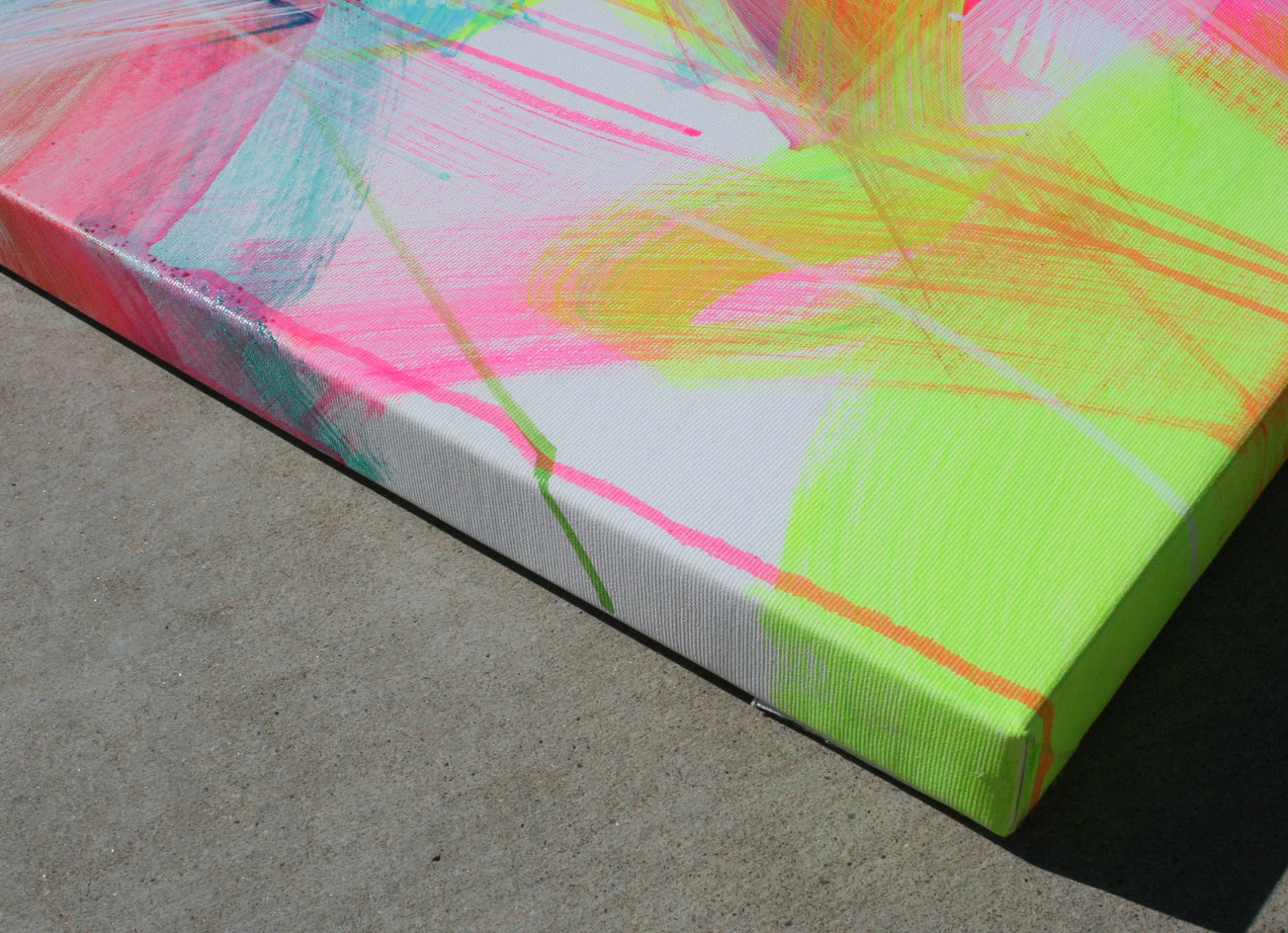 Glizzeebobips by Courtney Jacobs |  Side View of Artwork 