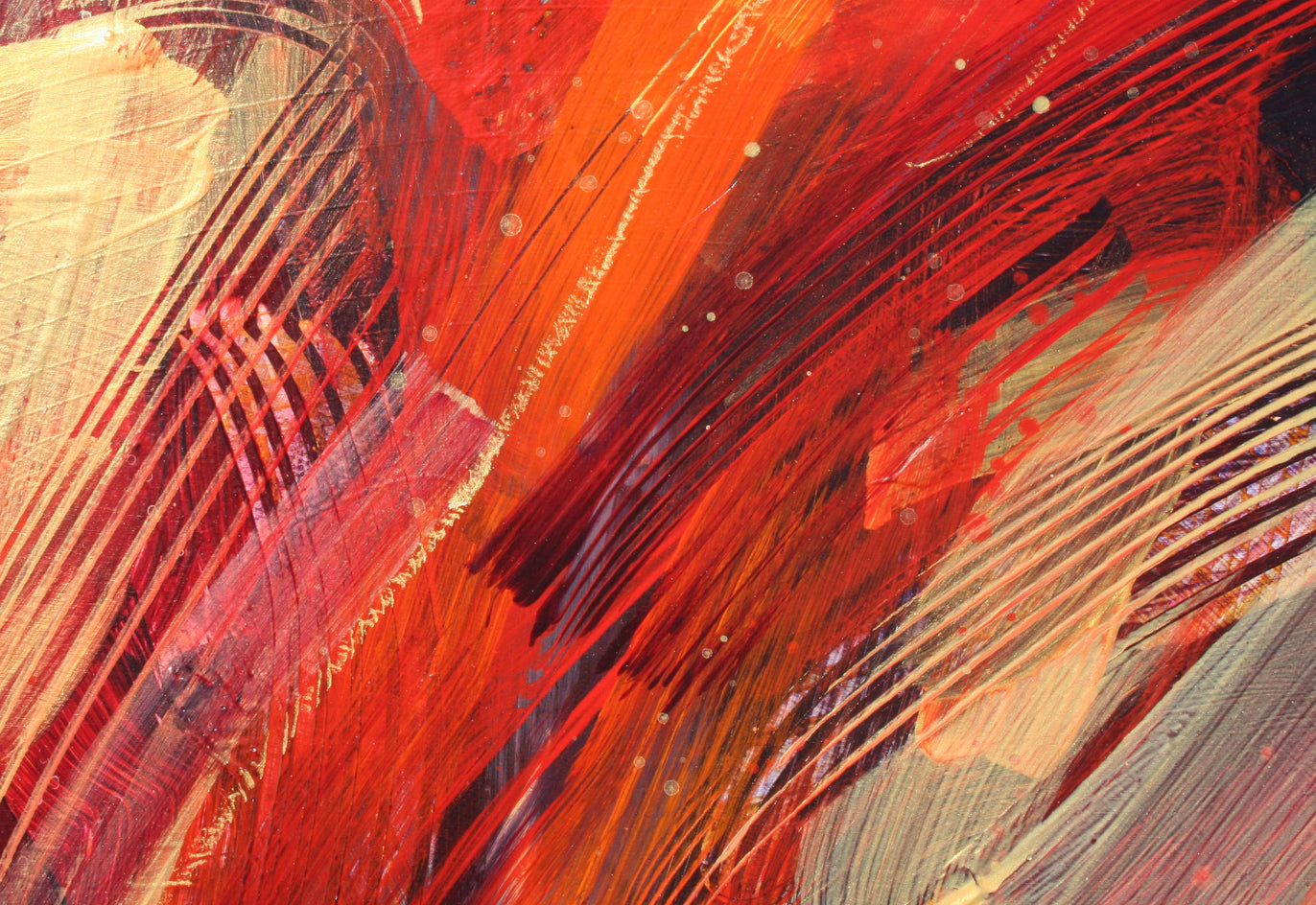 Huzzaadle by Courtney Jacobs |  Closeup View of Artwork 