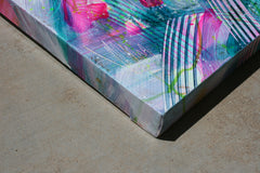 Original art for sale at UGallery.com | Swizzabeeps by Courtney Jacobs | $350 | acrylic painting | 12' h x 12' w | thumbnail 2