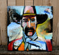 Original art for sale at UGallery.com | Cowboy 3- Pink Hat by Scott Dykema | $1,075 | mixed media artwork | 18' h x 18' w | thumbnail 4