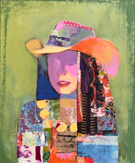 Patchwork Cowgirl (Study) by Darlene McElroy |  Artwork Main Image 