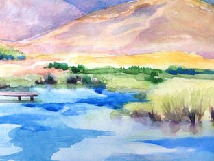 Coyote Hills in Summer by Catherine McCargar |   Closeup View of Artwork 