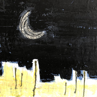 Original art for sale at UGallery.com | Crescent Moon by Pat Forbes | $1,800 | acrylic painting | 36' h x 36' w | photo 1