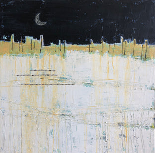 Original art for sale at UGallery.com | Crescent Moon by Pat Forbes | $1,800 | acrylic painting | 36' h x 36' w | photo 2
