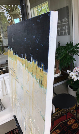 Original art for sale at UGallery.com | Crescent Moon by Pat Forbes | $1,800 | acrylic painting | 36' h x 36' w | photo 3