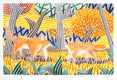 Original art for sale at UGallery.com | Two Foxes Meeting by Javier Ortas | $1,800 | watercolor painting | 19.68' h x 27.55' w | thumbnail 1