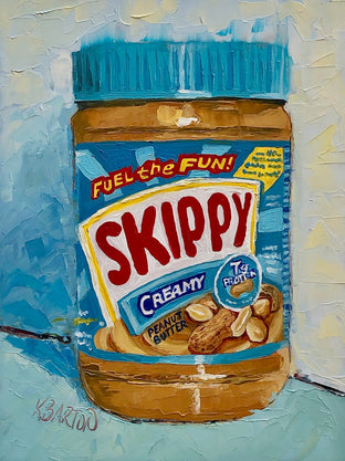 Original art for sale at UGallery.com | Skippy Creamy by Karen Barton | $325 | oil painting | 8' h x 6' w | photo 1