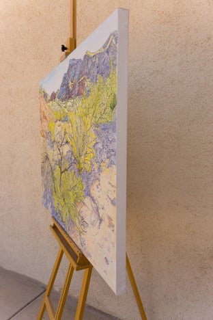 Desert Wash by Crystal DiPietro |  Side View of Artwork 
