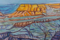 Original art for sale at UGallery.com | Morning Kisses the Grand Canyon by Crystal DiPietro | $5,400 | mixed media artwork | 24' h x 44' w | thumbnail 4