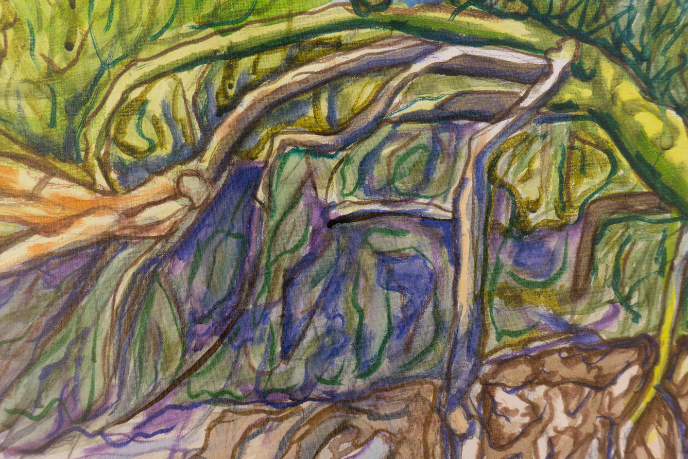 Palo Verde by Crystal DiPietro |  Closeup View of Artwork 