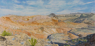 Original art for sale at UGallery.com | Rainbow Gardens by Crystal DiPietro | $4,100 | mixed media artwork | 24' h x 48' w | photo 1