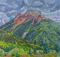 Original art for sale at UGallery.com | Red Mountain #1 by Crystal DiPietro | $4,500 | mixed media artwork | 34' h x 36' w | thumbnail 1