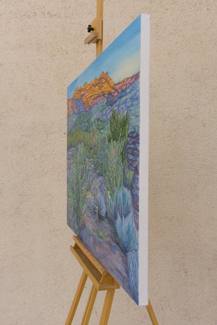 Original art for sale at UGallery.com | Sonoran Dawn by Crystal DiPietro | $6,600 | mixed media artwork | 36' h x 46' w | photo 2