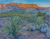 Original art for sale at UGallery.com | Sonoran Dawn by Crystal DiPietro | $6,600 | mixed media artwork | 36' h x 46' w | thumbnail 1