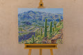Original art for sale at UGallery.com | Sonoran Hillside by Crystal DiPietro | $2,175 | oil painting | 24' h x 30' w | thumbnail 3