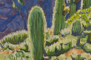 Original art for sale at UGallery.com | Sonoran Hillside by Crystal DiPietro | $2,175 | oil painting | 24' h x 30' w | photo 4