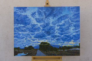 Original art for sale at UGallery.com | The Blue Hour by Crystal DiPietro | $5,400 | oil painting | 36' h x 48' w | photo 4