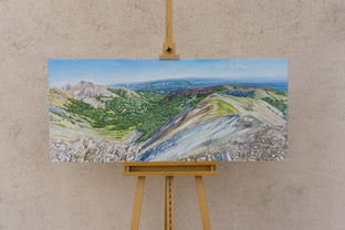 Original art for sale at UGallery.com | Tranquil Restoration by Crystal DiPietro | $4,800 | oil painting | 24' h x 56' w | photo 3
