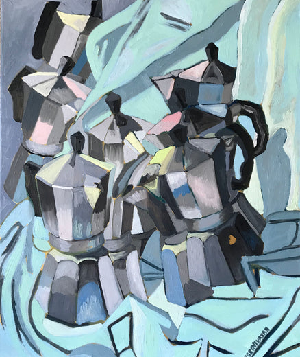 Cubist Coffee by Rachel Srinivasan |  Artwork Main Image 