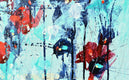 Original art for sale at UGallery.com | Blue Valentine's Day by Cynthia Ligeros | $600 | acrylic painting | 24' h x 18' w | thumbnail 4