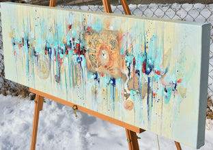 Original art for sale at UGallery.com | Return to Innocence by Cynthia Ligeros | $1,075 | acrylic painting | 12' h x 36' w | photo 2