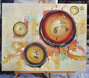 Original art for sale at UGallery.com | Finding Serenity by Cynthia Ligeros | $1,350 | mixed media artwork | 24' h x 30' w | thumbnail 3