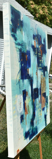 Soar with the Moon by Cynthia Ligeros |  Side View of Artwork 