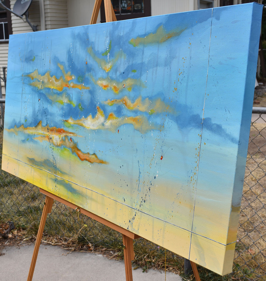 All of Your Dreams by Cynthia Ligeros |  Side View of Artwork 