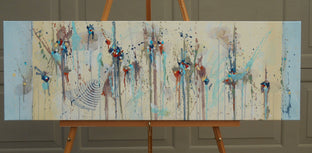 Original art for sale at UGallery.com | Circus of Invention by Cynthia Ligeros | $1,075 | oil painting | 12' h x 36' w | photo 3