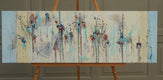 Original art for sale at UGallery.com | Circus of Invention by Cynthia Ligeros | $1,075 | oil painting | 12' h x 36' w | thumbnail 3
