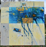 Original art for sale at UGallery.com | Take On The World by Cynthia Ligeros | $5,100 | oil painting | 48' h x 48' w | thumbnail 3