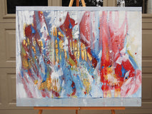 Original art for sale at UGallery.com | Walking On Stars by Cynthia Ligeros | $1,325 | oil painting | 24' h x 30' w | thumbnail 3