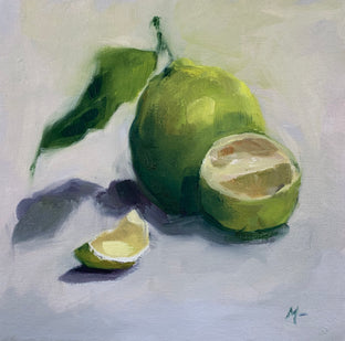 Original art for sale at UGallery.com | Summer Citrus by Malia Pettit | $375 | oil painting | 8' h x 8' w | photo 1