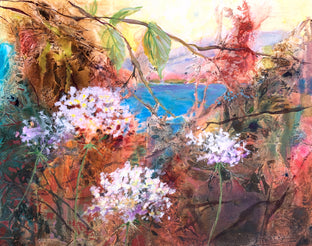 Original art for sale at UGallery.com | Dance of the Flowers by Melissa Gannon | $600 | mixed media artwork | 16' h x 20' w | photo 1