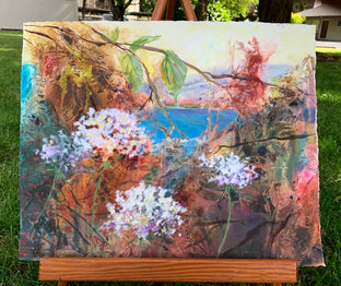 Original art for sale at UGallery.com | Dance of the Flowers by Melissa Gannon | $600 | mixed media artwork | 16' h x 20' w | photo 3