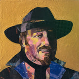 Original art for sale at UGallery.com | Dressed to Kill by Darlene McElroy | $375 | mixed media artwork | 8' h x 8' w | thumbnail 1