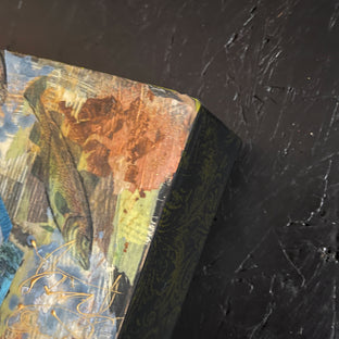 Original art for sale at UGallery.com | Fish Thoughts by Darlene McElroy | $425 | mixed media artwork | 10' h x 10' w | photo 2