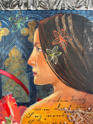 Flowers from a Secret Admirer by Darlene McElroy |   Closeup View of Artwork 