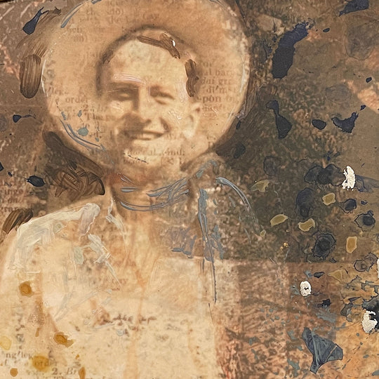 Ghost Rancher by Darlene McElroy |  Closeup View of Artwork 