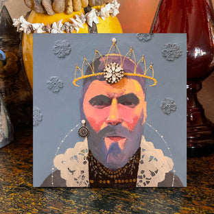 Original art for sale at UGallery.com | He Finally Earned His Tiara by Darlene McElroy | $325 | mixed media artwork | 8' h x 8' w | photo 3