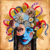 Original art for sale at UGallery.com | La Monja Coronado II by Darlene McElroy | $625 | mixed media artwork | 12' h x 12' w | thumbnail 1