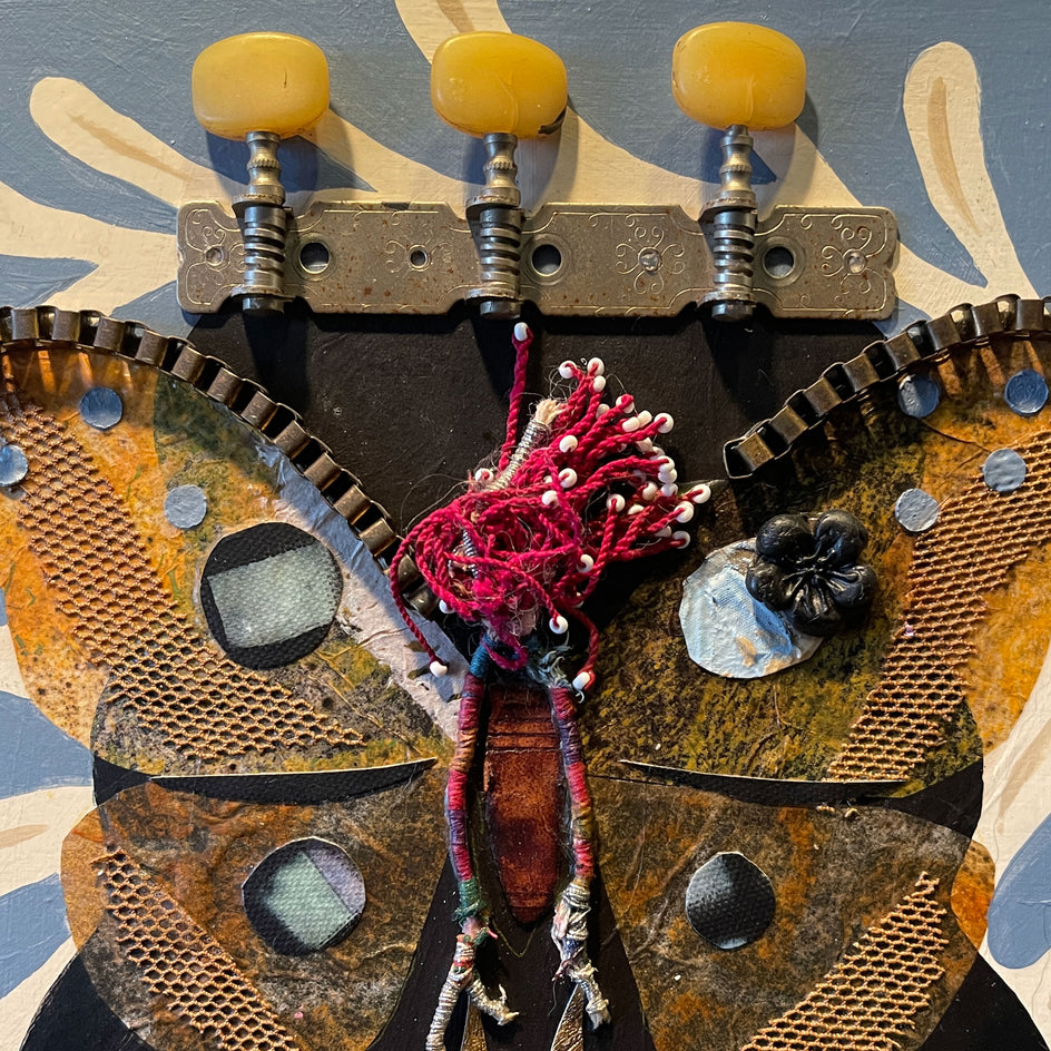 Moth to Your Flame by Darlene McElroy |  Closeup View of Artwork 