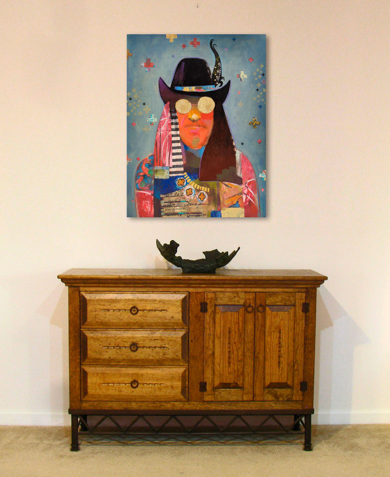 Santa Fe Muse by Darlene McElroy |  Context View of Artwork 