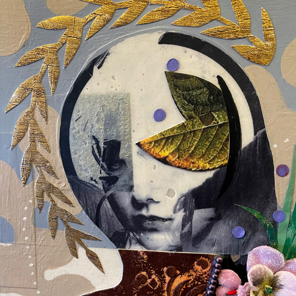 She Never Totally Revealed Herself by Darlene McElroy |  Closeup View of Artwork 