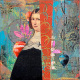 Original art for sale at UGallery.com | Spin by Darlene McElroy | $575 | mixed media artwork | 12' h x 12' w | thumbnail 1