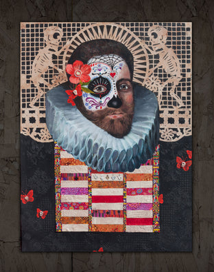 Original art for sale at UGallery.com | Sugar Daddy by Darlene McElroy | $4,775 | mixed media artwork | 40' h x 30' w | photo 3