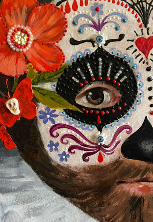 Original art for sale at UGallery.com | Sugar Daddy by Darlene McElroy | $4,775 | mixed media artwork | 40' h x 30' w | photo 4