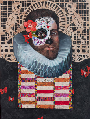 Original art for sale at UGallery.com | Sugar Daddy by Darlene McElroy | $4,775 | mixed media artwork | 40' h x 30' w | photo 1