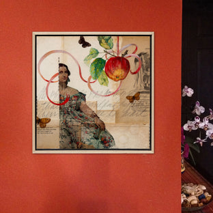 Original art for sale at UGallery.com | Temptation by Darlene McElroy | $625 | mixed media artwork | 12' h x 12' w | photo 3