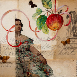 Original art for sale at UGallery.com | Temptation by Darlene McElroy | $625 | mixed media artwork | 12' h x 12' w | photo 1